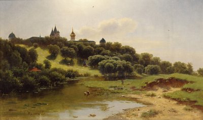Klasztor Savvino-Storozhevsky w pobliżu Zvenigorod, 1860 autorstwa Lev Lyvovich Kamenev