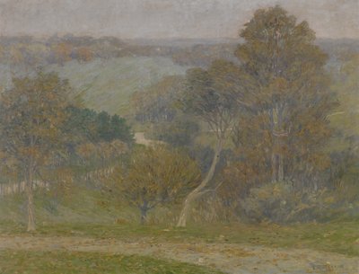 Hill and Hollow, c.1896 (óleo sobre tela)polonês autorstwa Lewis Henry Meakin