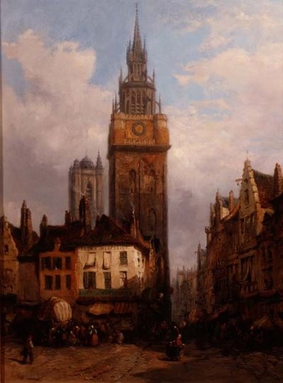 Scena uliczna autorstwa Lewis John Wood