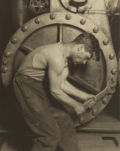 Mechanik i pompa parowa autorstwa Lewis W. Hine