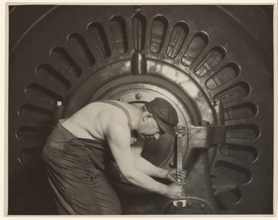 Mechanik Power House. autorstwa Lewis W. Hine