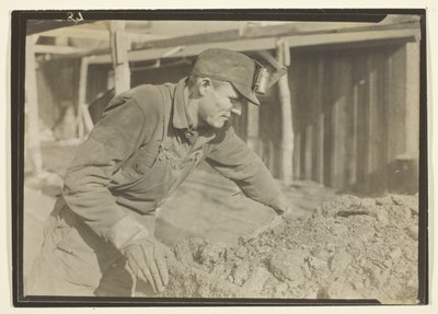 Hamulcowy w pociągu z węglem, Pensylwania autorstwa Lewis Wickes Hine
