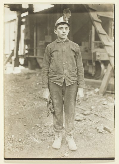 Kierowca w kopalni węgla w Pensylwanii autorstwa Lewis Wickes Hine