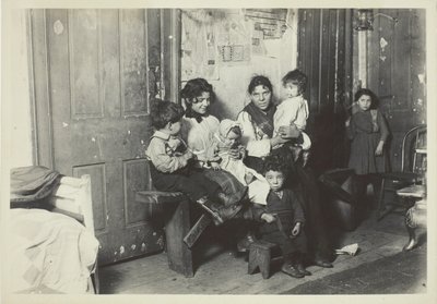 Włoska rodzina, Chicago autorstwa Lewis Wickes Hine