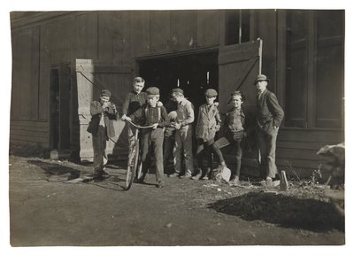 Fabryka butelek w Woodbury autorstwa Lewis Wickes Hine