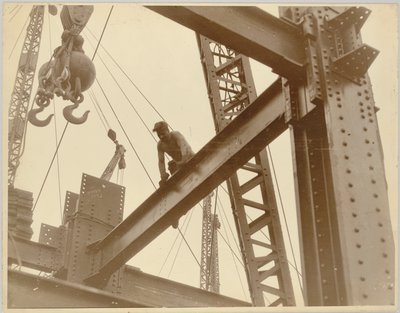 Robotnicy na Empire State Building, ok. 1930 autorstwa Lewis Wickes Hine