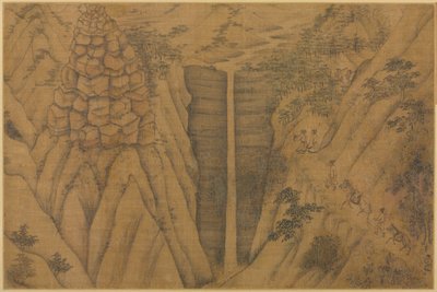 Zamieszkanie w Longmian Sleeping Dragon Mountains, 1100-1200s. autorstwa Li Gonglin