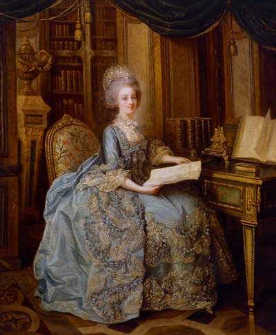 La Petite Reine lub Portret Madame Sophie, c.1770-74 (olej na płótnie) autorstwa Lié Louis Périn Salbreux