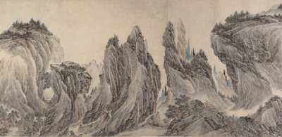 krajobraz po dong yuan, jura N, MA yuan i X IA GUI, data jest zdefiniowana jako 1655. autorstwa Li Zai