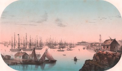 Flota Bałtycka w Baro Sund, Finlandia, litografia kolorowa, 29x20 cm, z Episodes de la guerre d