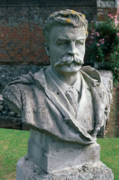 Popiersie Guy De Maupassant, ogród zamku Miromesnil, Francja, Górna Normandia autorstwa Unbekannt Unbekannt