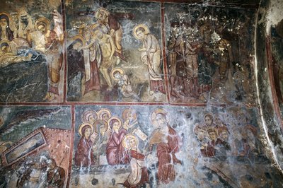 Freski w Kościele Metamorfozy tou Sotiros, Kefali, Kreta, Grecja (zdjęcie) autorstwa Unbekannt Unbekannt
