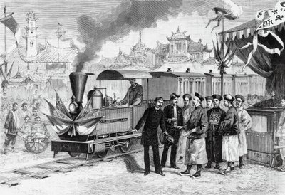 Inauguracja pierwszej francuskiej linii kolejowej w Chinach łączącej Tianjin z Tangshan, 20 listopada autorstwa Unbekannt Unbekannt