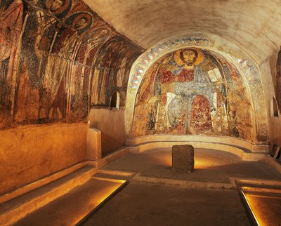 Włochy, Apulia, Gravina in Puglia, skalna krypta kościoła San Vito Vecchio autorstwa Unbekannt Unbekannt