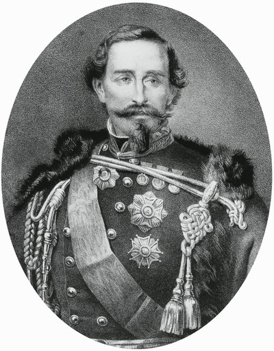 Portret Alfonso Ferrero della Marmora (1804-1878), włoskiego generała i polityka, grawer autorstwa Unbekannt Unbekannt