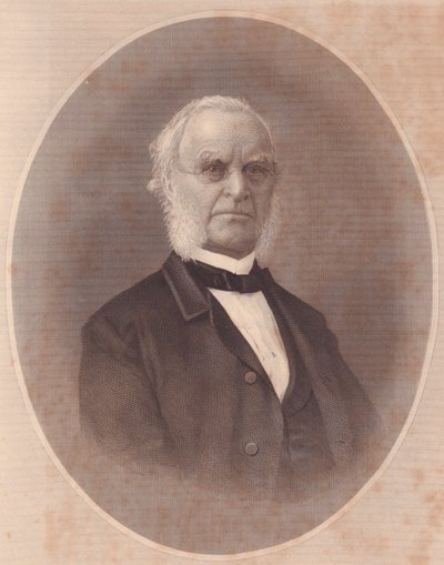 Portret amerykańskiego biskupa metodysty Josepha Holdicha (1794-1893), grawerowanie z repozytorium damskiego, Stany Zjednoczone, około 1870 autorstwa Unbekannt Unbekannt