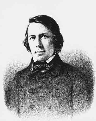 Portret Charlesa Forbesa de Montalembert (1810-1870), francuskiego polityka, dziennikarza i filozofa, rycina autorstwa Unbekannt Unbekannt