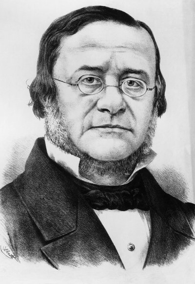 Portret Daniele Manina (1804-1857), włoskiego patrioty i polityka, który był prezydentem Republiki San Marco od 1848 do 1849, grawerowanie według rysunku Watta autorstwa Unbekannt Unbekannt