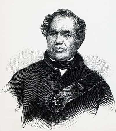 Portret Eleazara Williamsa (1788-1858), anglikańskiego pastora, oszukańczo twierdził, że jest zaginionym delfinem Francji, grawerowany autorstwa Unbekannt Unbekannt