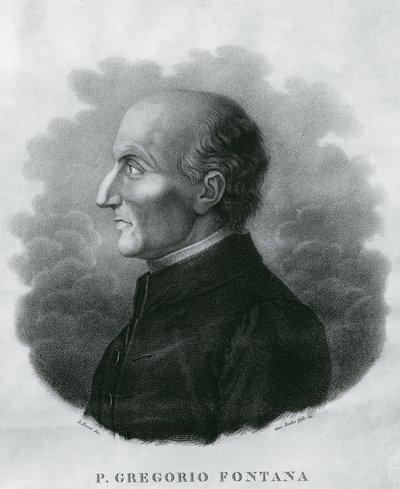 Portret Gregorio Fontany (1735-1803), włoskiego matematyka, rycina autorstwa Unbekannt Unbekannt