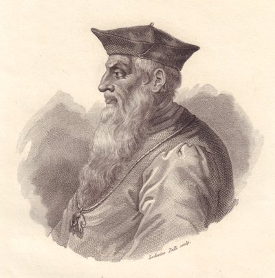 Portret admirała włoskiego Andrei Dorii (1466-1560), miedzioryt autorstwa Ludovico Pelli autorstwa Unbekannt Unbekannt