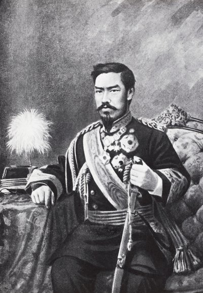 Portret japońskiego cesarza Meiji (Mutsuhito autorstwa Unbekannt Unbekannt
