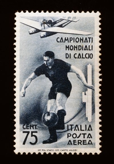 Znaczek pocztowy na Mistrzostwa Świata FIFA 1934, znaczek pocztowy 75 centów, Włochy, XX w. autorstwa Unbekannt Unbekannt