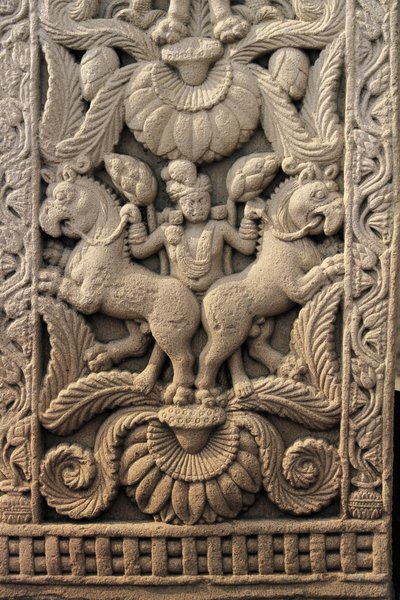 Relief na zachodnim wejściu, Wielka stupa, Sanchi (Lista Światowego Dziedzictwa UNESCO) autorstwa Unbekannt Unbekannt