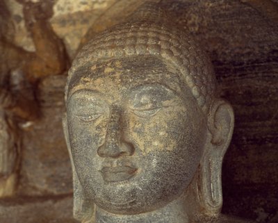 Sri Lanka, Polonnaruwa, fragment posągu Buddy Gal Vihara (Lista Światowego Dziedzictwa UNESCO) autorstwa Unbekannt Unbekannt
