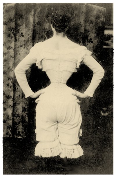 Kobieta w gorsecie ok. 1865 (zdjęcie) autorstwa Unbekannt Unbekannt
