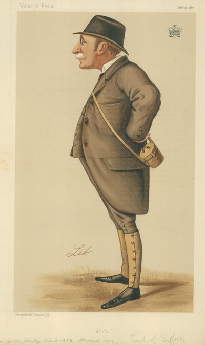 Hrabia Suffolk i Berkshire, Dover, 31 grudnia 1887, komiks Vanity Fair autorstwa Liborio Prosperi