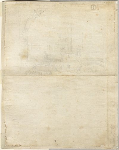 Szkic do San Giovanni in Laterano verso, 1664. autorstwa Lievin Cruyl
