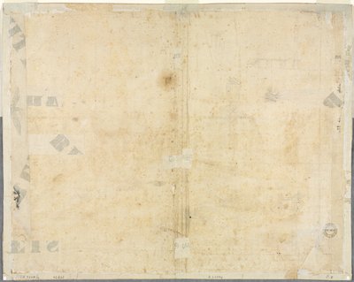 Szkice okien i pilastrów na poddaszu Collegio di Propaganda Fide (verso) autorstwa Lievin Cruyl