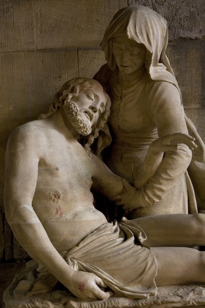 Pieta, detal autorstwa Ligier Richier