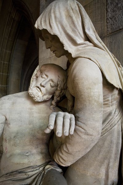 Pieta, detal autorstwa Ligier Richier