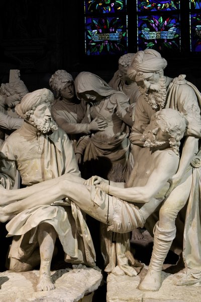 Złożenie do grobu i omdlenie Dziewicy autorstwa Ligier Richier