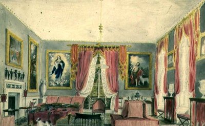 Salon (akwarela) autorstwa Lili Cartwright