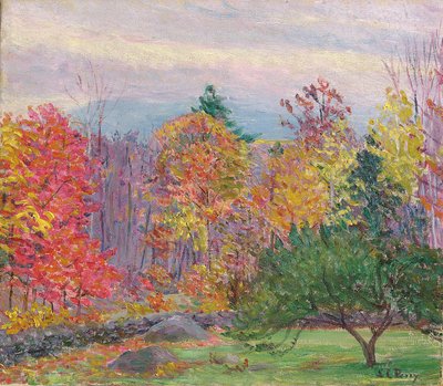 Krajobraz w Hancock, New Hampshire, październik 1923 (olej na płótnie) autorstwa Lilla Cabot Perry
