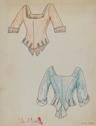 Satynowy gorset, ok. 1938. autorstwa Lillian Causey