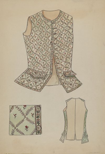 Kamizelka, 19351942. autorstwa Lillian Causey