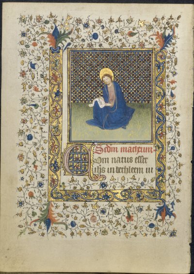 Kartka z Księgi Godzin: Św. 1415-20. autorstwa Limbourg Brothers