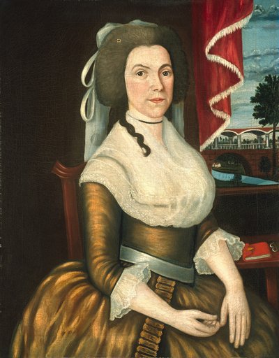 Pani Elizabeth Noyes Denison, ok. 1790 (olej na płótnie) autorstwa Limner Denison