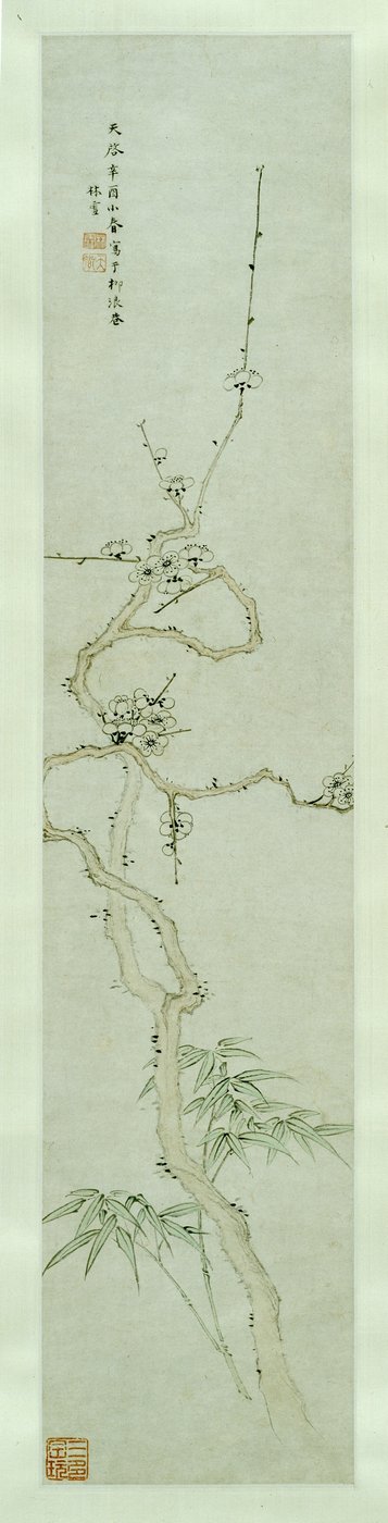 Prunus i bambus autorstwa Lin Xue