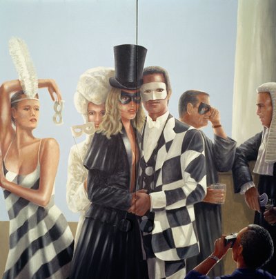 Mural w hotelu Berkeley - 1 autorstwa Lincoln Seligman