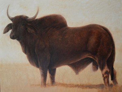 Byk bramiński autorstwa Lincoln Seligman