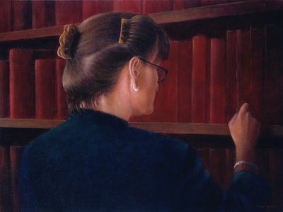 Przewodnicząca, 2005 (akryl) autorstwa Lincoln Seligman