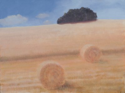 Dwie bele siana, 2012 (akryl na płótnie) autorstwa Lincoln Seligman