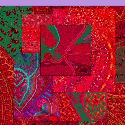 COLLAGE OF COLOR, 2018 (media mieszane) autorstwa linda arthurs