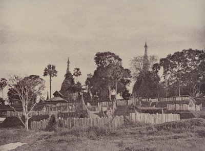 Rangun: Północne wejście do pagody Shwe Dagon autorstwa Linnaeus Tripe