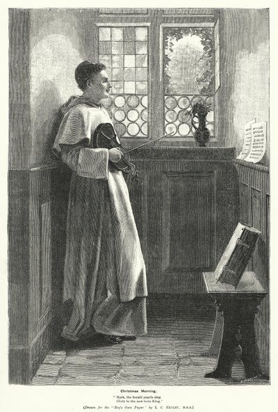 Świąteczny poranek (grawerowanie) autorstwa Lionel Charles Henley
